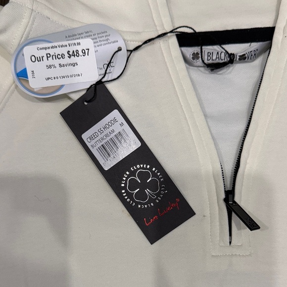 Black Clover Men's White Short Sleeve Hoodie - Picture 2 of 5